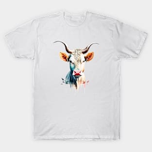 Beautiful Artistic Cow T-Shirt